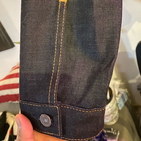 Men's 7 For All Mankind Denim Trucker Jacket- M - Picture 5 of 8